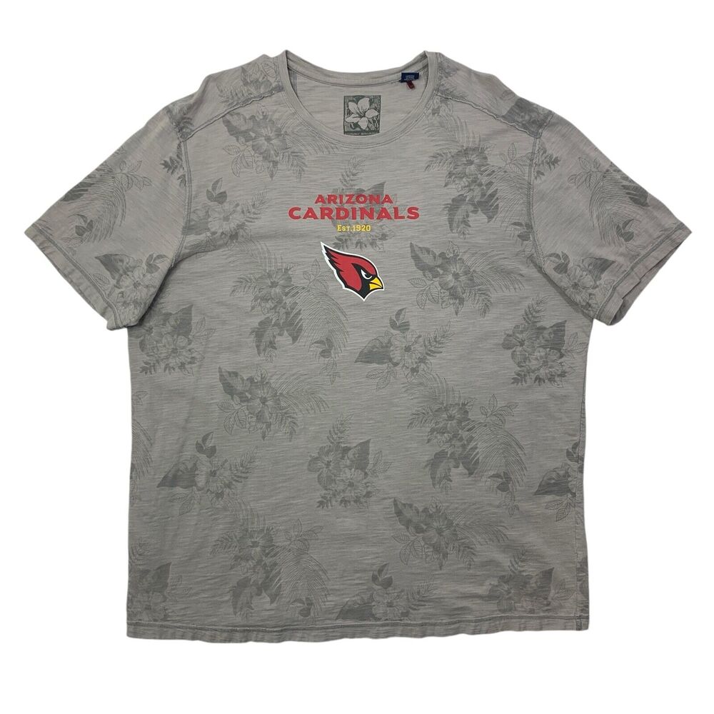 Tommy Bahama T Shirt Mens XL Extra Large Grey Arizona Cardinals Football Tee